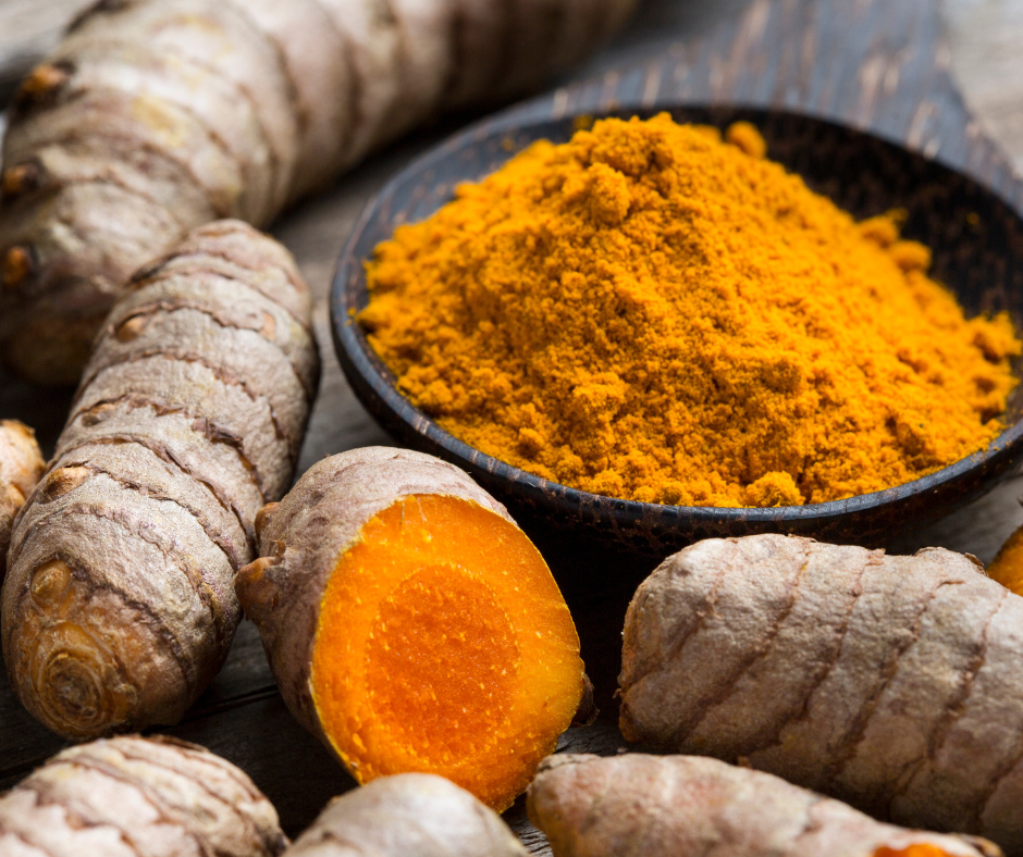 curcuma sur le visage