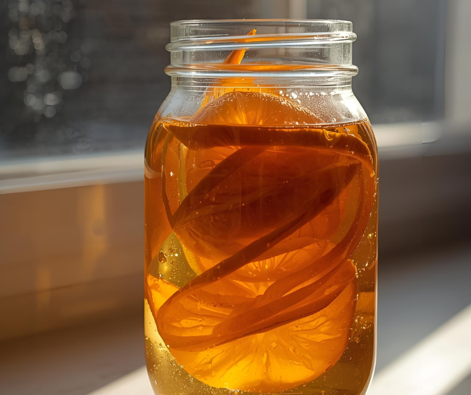 tremper les pelures de mandarine