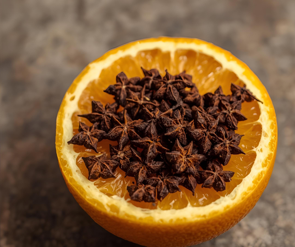 clous de girofle sur un orange