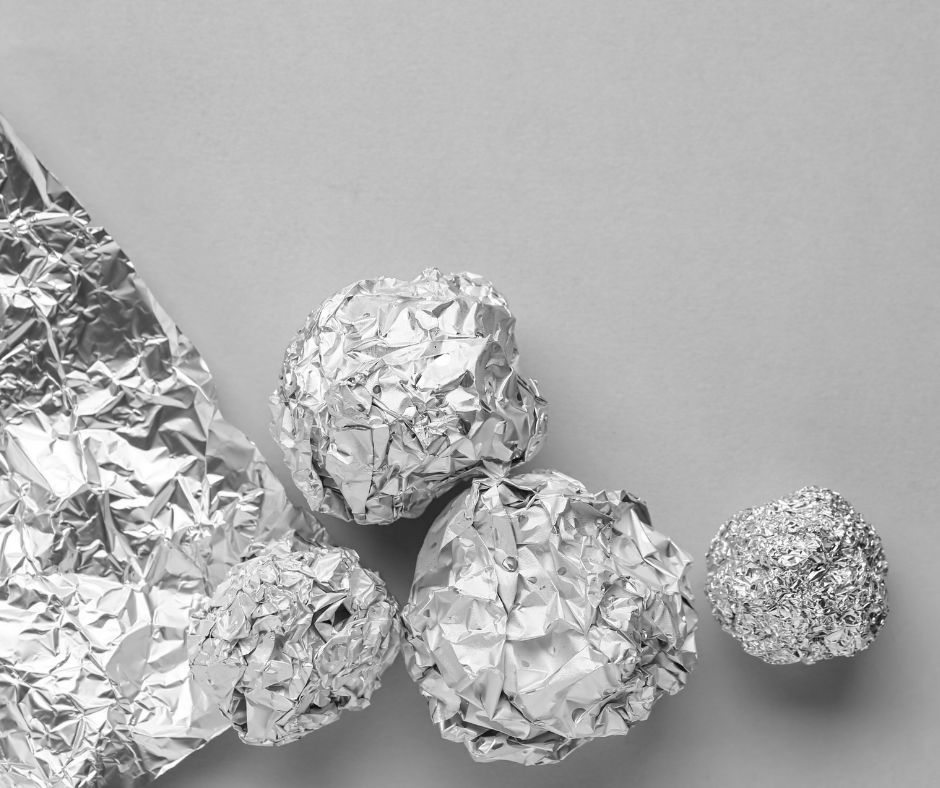 boule de papier aluminium