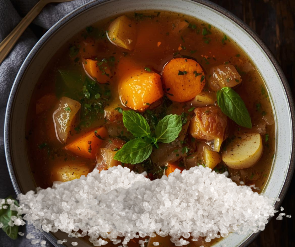 soupe trop salée