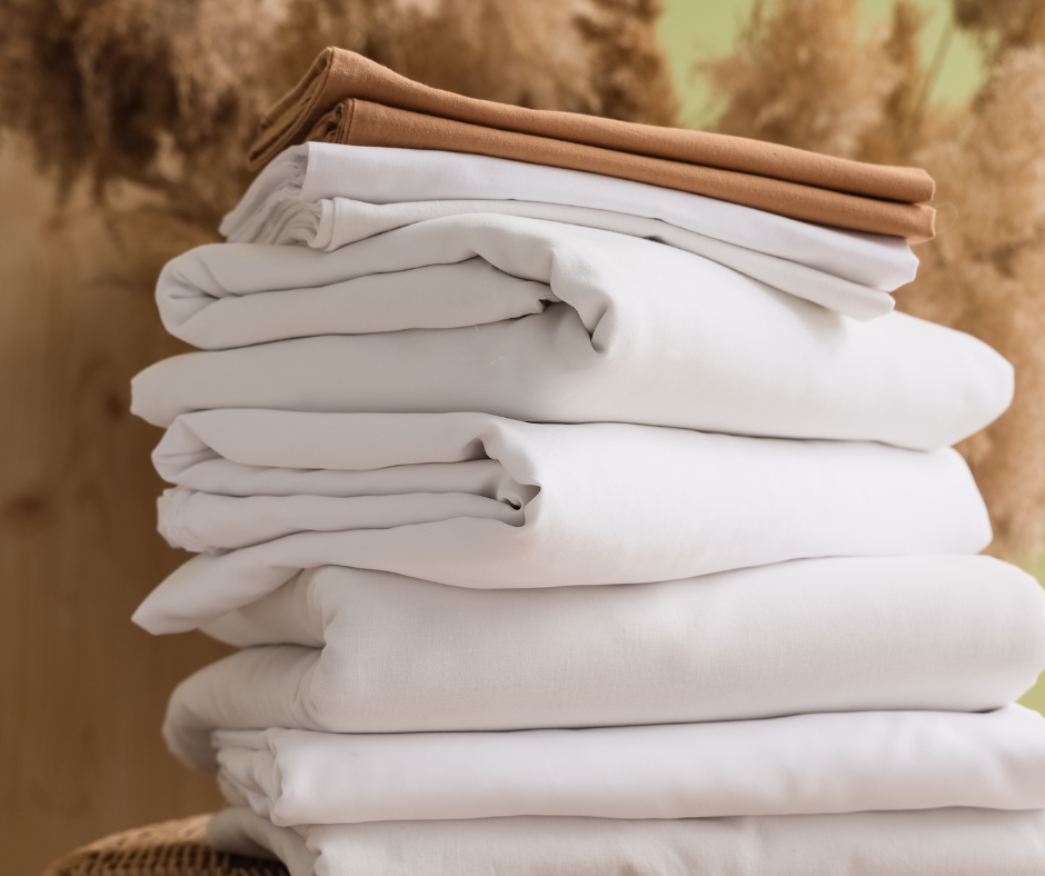 drap sur le lit