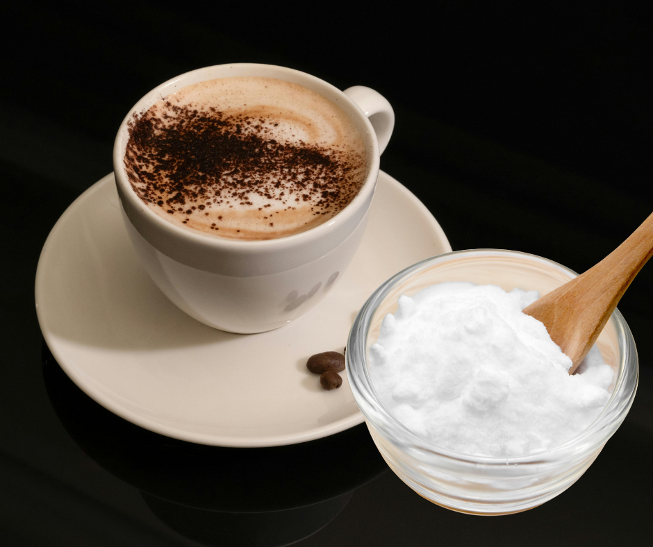 bicarbonate de soude et café