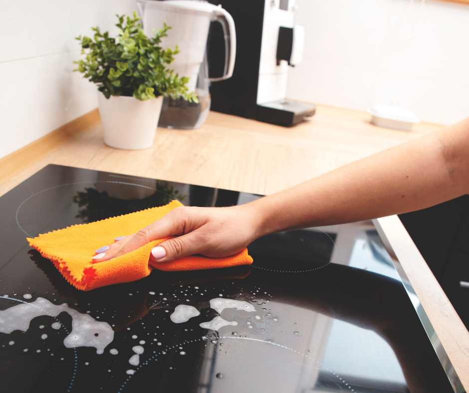 plaque d'induction rayée