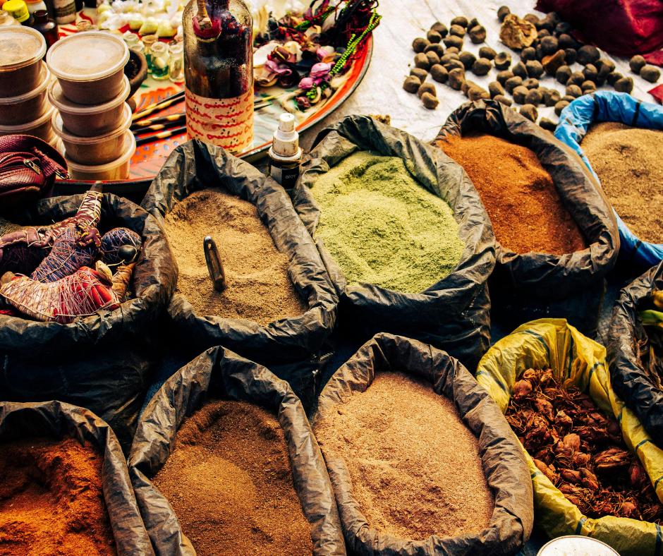 herbes avec des flageolets