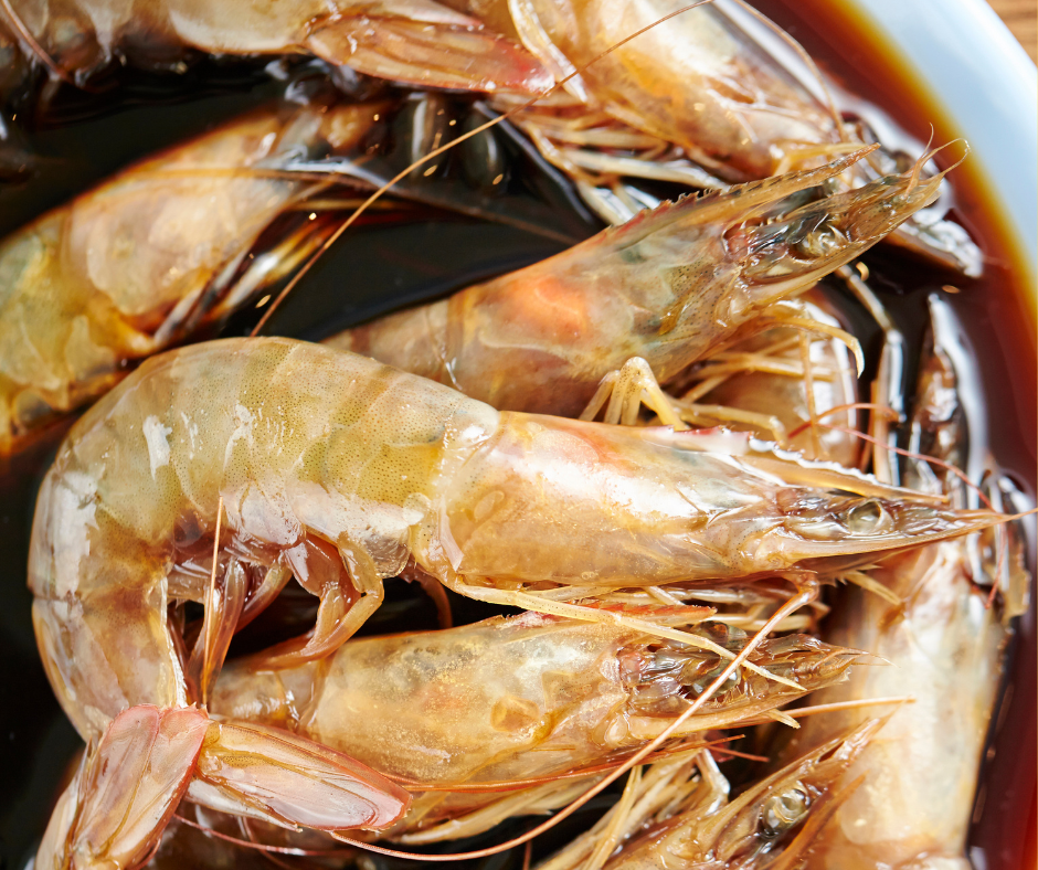 mariner les crevettes